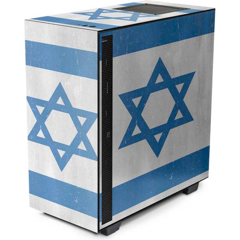 Israel Flag Distressed NZXT H510 Compact ATX Mid-Tower Case Skin